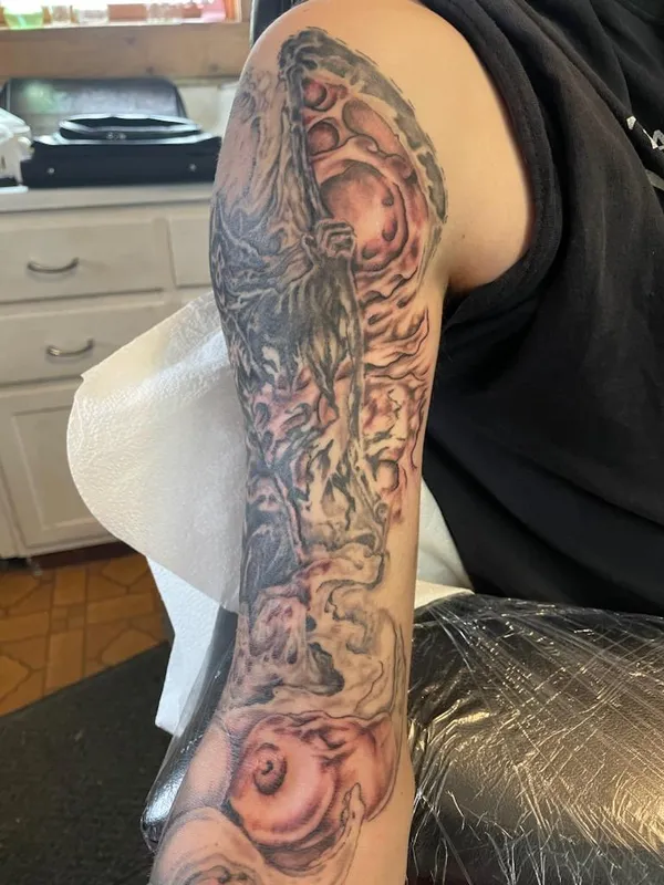 Custom Tattoo Design by Asawolf Viking Tattoo