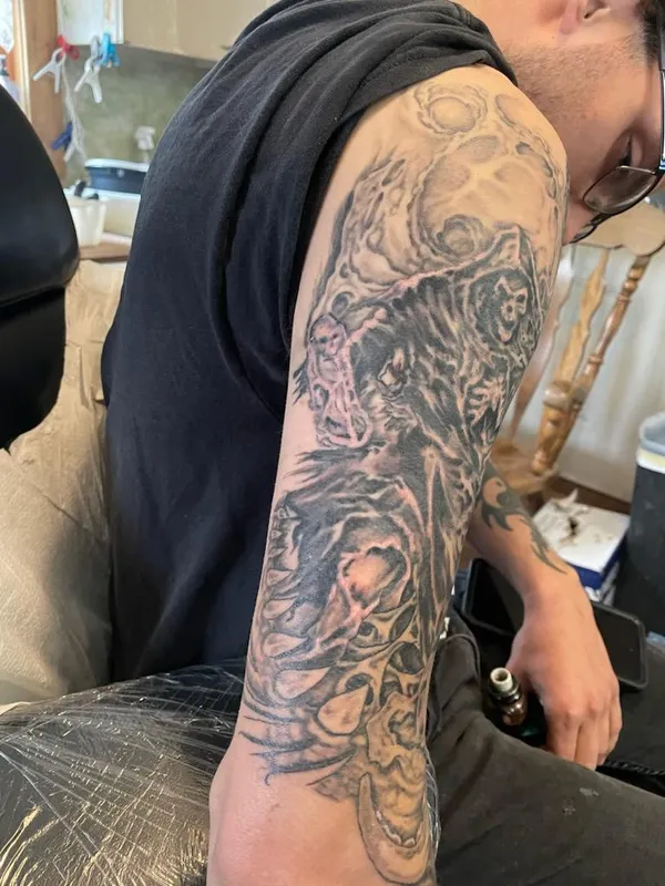 Custom Tattoo Design by Asawolf Viking Tattoo