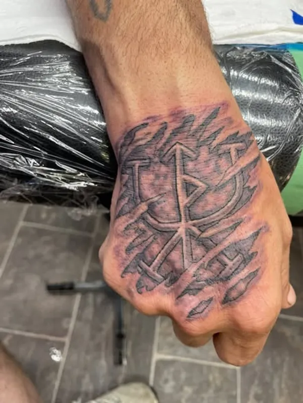 Custom Tattoo Design by Asawolf Viking Tattoo